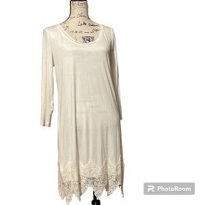 Cream lace tunic/dress